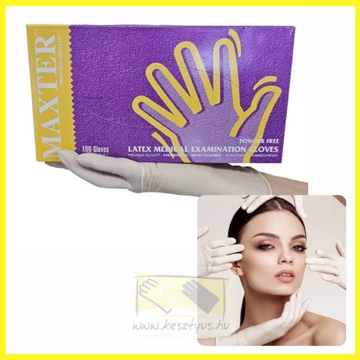  púdermentes vizsgálókesztyű 