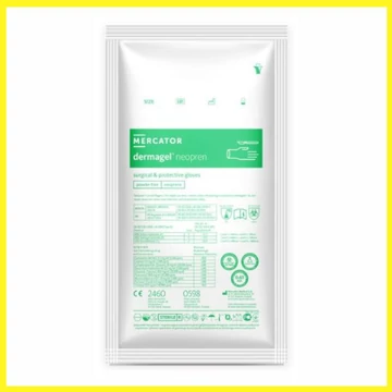 Dermagel Neopren Steril púdermentes neoprén szintetikus sebészeti kesztyű