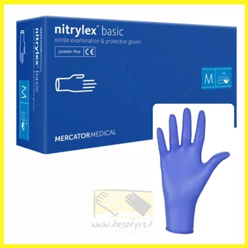 nitrylex basic kék nitrilkesztyű