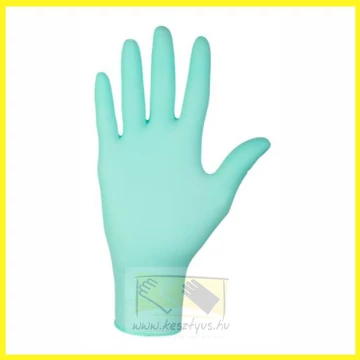 zöld gumikesztyű