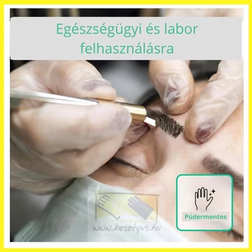 VINYLEX POWDER FREE S púdermentes fehér vinil kesztyű  /100 db