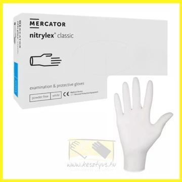 fehér nitril kesztyű
