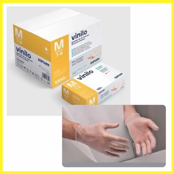 AKCIÓ! VINILO PF. SANTEX S prémium púdermentes vinyl kesztyű / 100 db