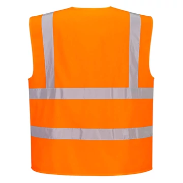 C375ORRXXL Portwest Hi-Vis cipzáras mellény