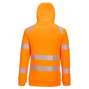 DX482OBR5XL Portwest DX4 Hi-Vis 1/4 Zip Hoodie