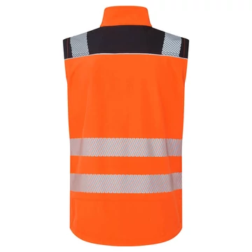 PW325OBRL Portwest Hi-Vis Softshell Gilet mellény