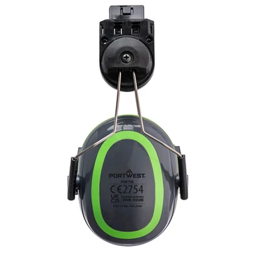 PW75GGN Portwest HV Extreme Ear Defenders Low Clip-On