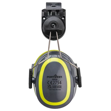 PW76GYR Portwest HV Extreme Ear Defenders Medium Clip-On