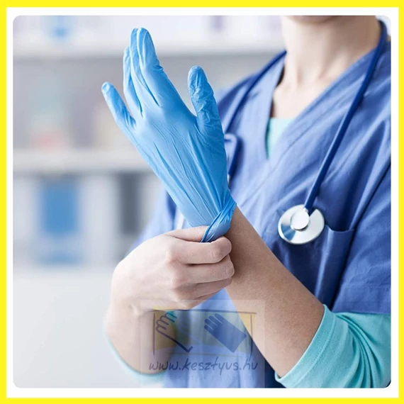 NITRYLEX CLASSIC Pf. S blue, púdermentes kék nitrilkesztyű /100 db