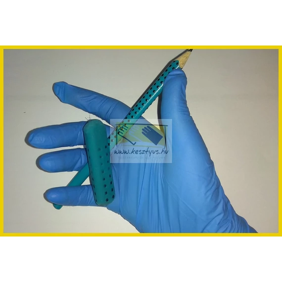 púdermentes kék nitrilkesztyű