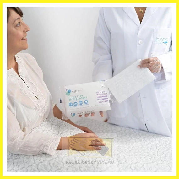 egyszerhasználatos szappanos mosdatószivacs