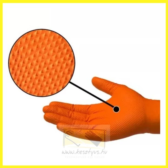 narancssárga szerelőkesztyű