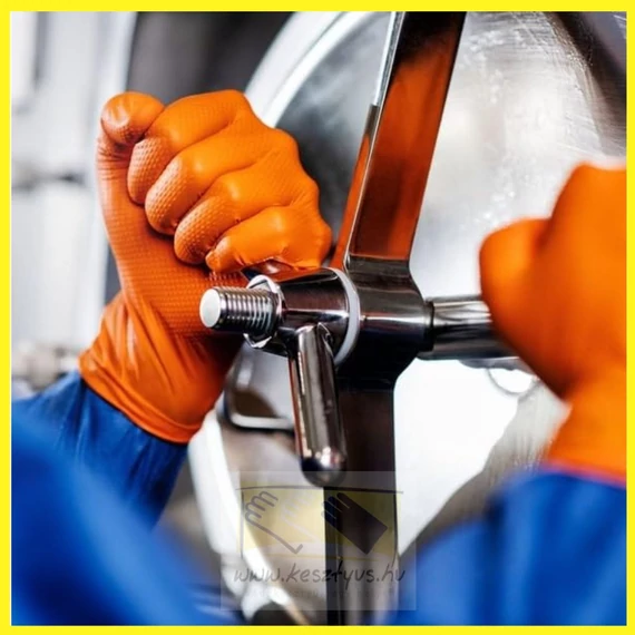 narancssárga szerelőkesztyű