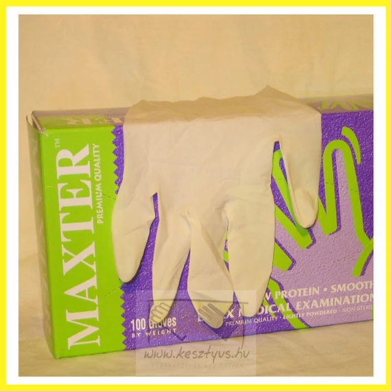 púderezett vizsgáló kesztyű