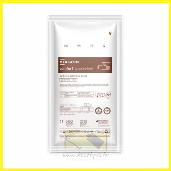 púdermentes sebészeti kesztyű 