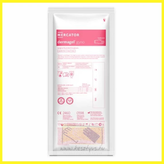 DERMAGEL GYNO STERIL 6.5 púdermentes 500 mm nőgyógyászati sebészeti kesztyű / 50pár