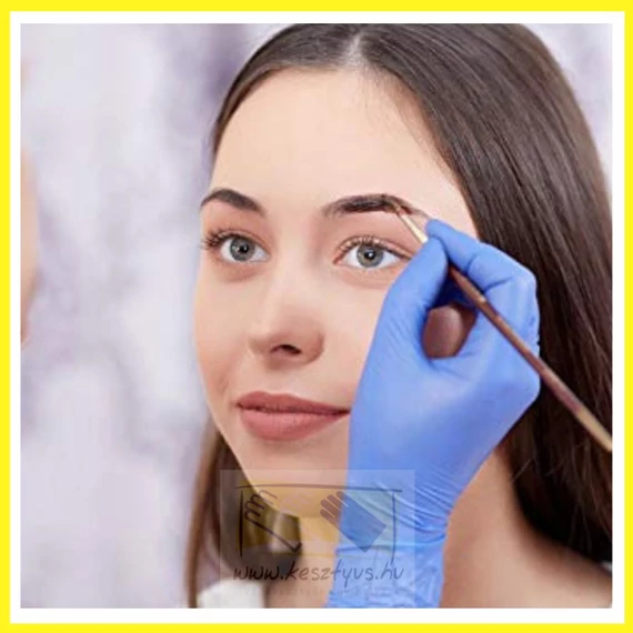 NITRYLEX BASIC PF. Blue, XS, púdermentes nitril kék kesztyű /100db