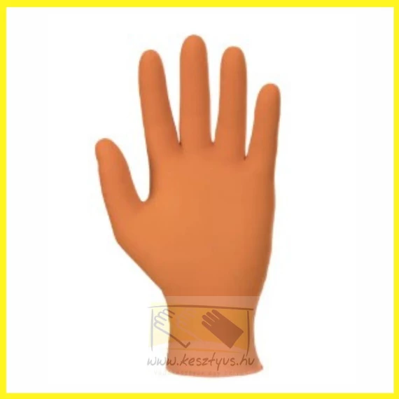 Narancssárga nitrilkesztyű