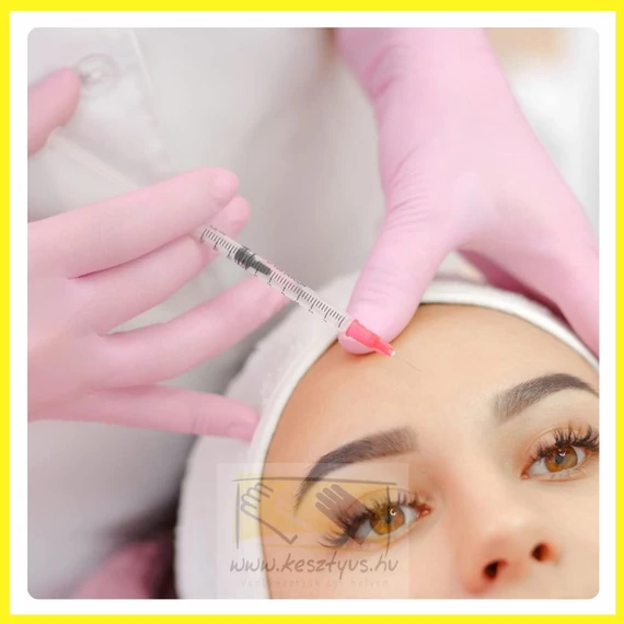 NITRYLEX PINK PF. XS púdermentes rózsaszín nitril kesztyű /100db