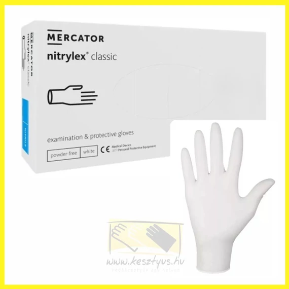 fehér nitril kesztyű