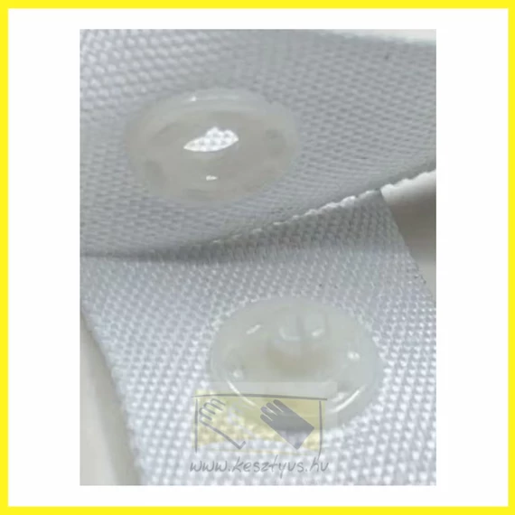 OPERO L nem szőtt labor köpeny, patentos, fehér, 10 db – PPE I