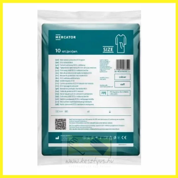 OPERO M LÁTOGATÓI KÖPENY,  medical felhasználásra, SMMMS anyag, rugalmas mandzsetta / 10 db