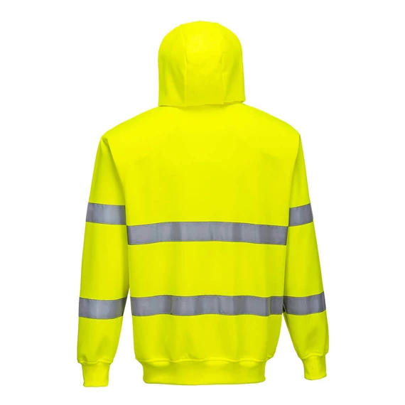 B305YER4XL Portwest Hi-Vis cipzáros pulóver