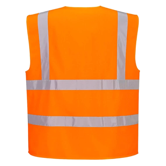 C375ORR4XL Portwest Hi-Vis cipzáras mellény