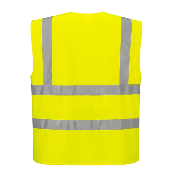 C375YER4XL Portwest Hi-Vis cipzáras mellény