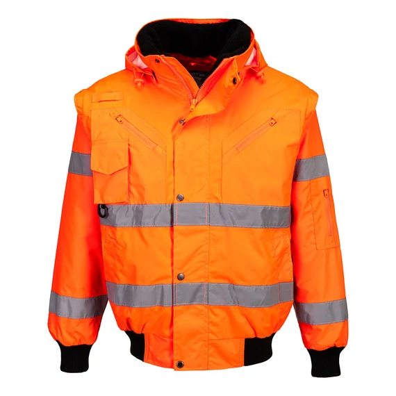C467ORRL Portwest Hi-Vis 3 az 1-ben Bomber dzseki