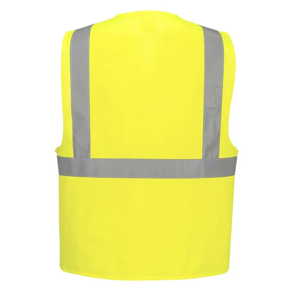 C472YER4X/5X Portwest Jól láthatósági egy csíkos mellény