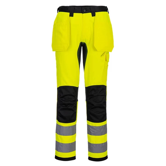 CD889YBR28 Portwest WX2 Eco Hi-Vis Holster Pocket Trousers