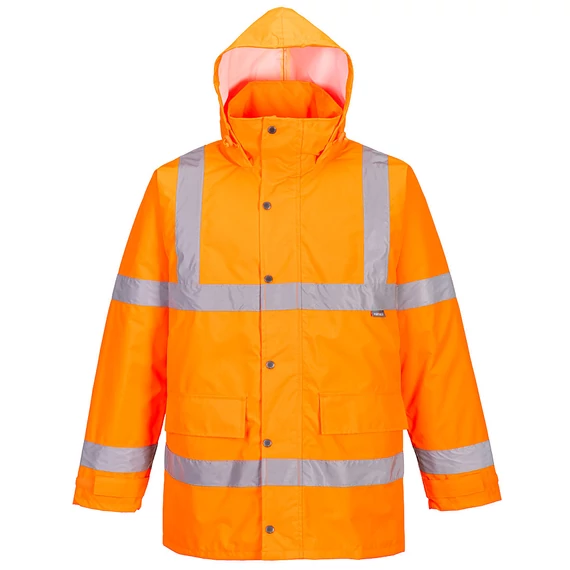 ES460ORR4XL Portwest Essential Hi-Vis téli traffic dzseki