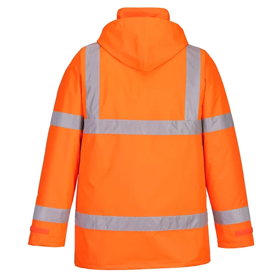 ES460ORR4XL Portwest Essential Hi-Vis téli traffic dzseki