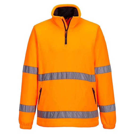 F302ORRL Portwest Hi-Vis 1/2 Zip polár