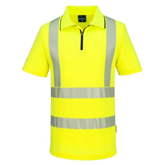 KX302YER4XL Portwest KX3 Sport Hi-Vis cipzáras pólóing