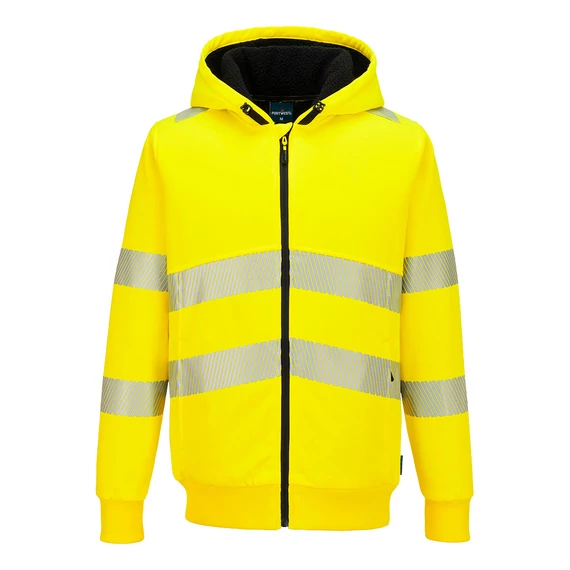 PW321YER4XL Portwest PW321 Hi-Vis téli cipzáras pulóver