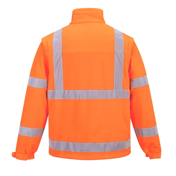 S428ORR4XL Portwest Jól láthatósági Softshell dzseki