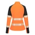 T173OBRL Portwest PW3 Hi-Vis női 1/4 cipzáras pulóver